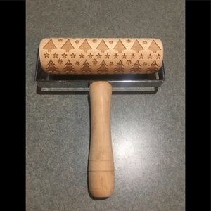 Christmas Wooden Rolling Pin
